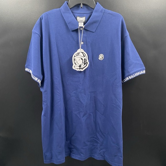 Billionaire Boys Club Other - Billionaire Boys Club Helmet Logo Collared Polo Shirt Navy NWT Size 3XL